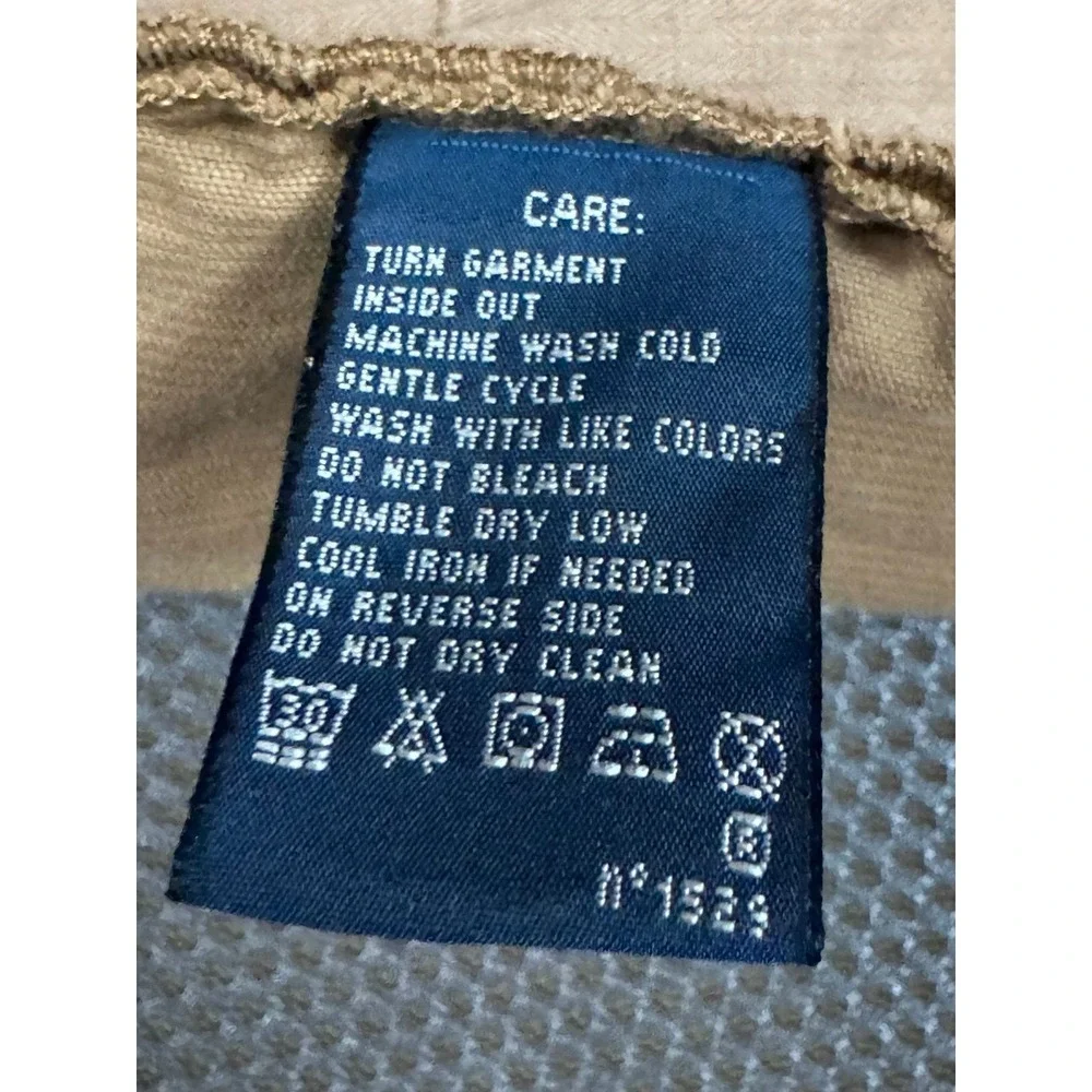 Ralph Lauren VTG Corduroy Pants Men 31x30 Tan Slim Straight Stretch Tan 5-Pocket